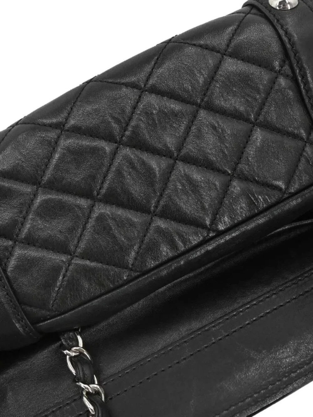 Chanel Black Lambskin Mademoiselle Lock Tote Handbag 198230
